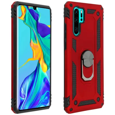 Produktbild von Avizar, Schutzhülle mit Ring-Halterung für Huawei P30 Pro, Rot