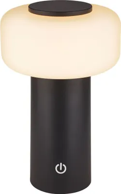 Produktbild von LED Tischlampe Kabellos Akku Lampe 20,6cm Dimmbar IP44 Outdoor Touch Anthrazit