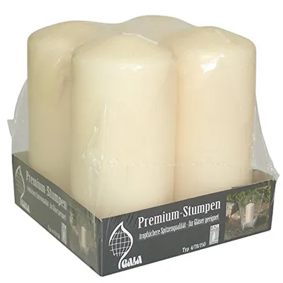 Zdjęcie produktu dla Świeca filarowa Wiedemann kość słoniowa 150x70mm RAL Jakość 4 szt