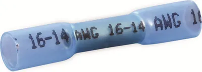 Produktbild von QUADRIOS Stoßverbinder, 22C466, 1,5 - 2,5 mm², Blau, Vollisoliert, 150 St.