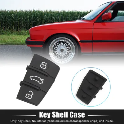 Image de Bouton de remplacement pour Coque de clé 3 Bouton Tampon Caoutchouc couvrir pour Audi A3 A4 A6 Q5 Q7