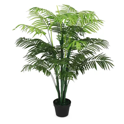 Produktbild von XL Kunstpflanze im Blumentopf 125 cm - Palme / breit - Künstliche Deko Pflanze