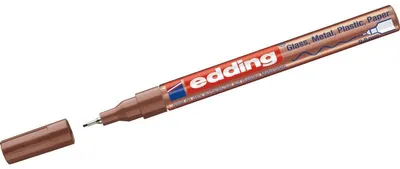 Produktbild von Edding 002516-055, Bronze, Kupfer, Feine Spitze, Kupfer, Aluminium, Fein, 0,8 mm