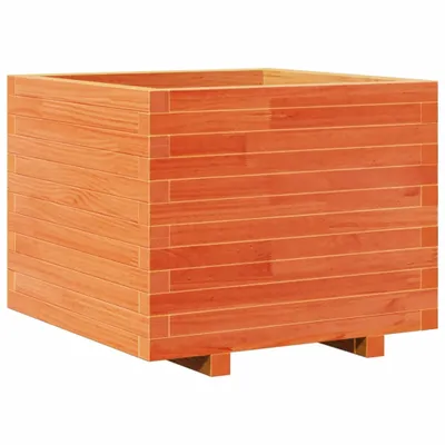 Produktbild von vidaXL Pflanzkübel Wachsbraun 60x60x49,5 cm Massivholz Kiefer