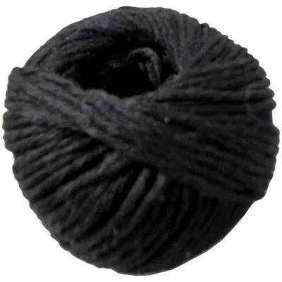 Image de Ficelle en coton noire 1,5 mm x 50 m - Ziemia Obiecana