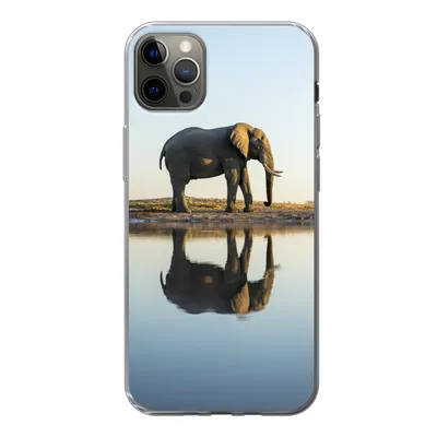 Produktbild von MuchoWow® Handyhülle Schutzhülle Hülle für iPhone 13 Pro Max Elefant - Wasser - Bäume - Tiere - Natur Silikon Softcase Handy Hülle - Mobiltelefon