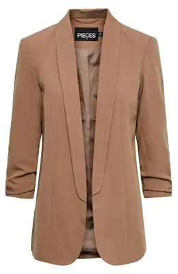 Image de Pieces Boss : Veste blazer 3/4, couleur marron, pour femme