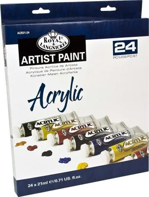Produktbild von Royal & Langnickel ACR21-24 Set Acrylfarben 24 x 21 ml