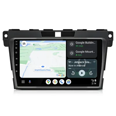 Obrázek produktu pro 9'' autorádio Android CarPlay Android Auto pro Mazda CX-7 2008-2015 GPS navigace Wi-Fi Bluetooth FM RDS SWC DSP 2DIN USB 2GB+64GB