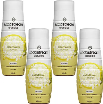 Obrázek produktu pro SodaStream sirup Elderflower Zero 4x440ml nápojový sirup bez cukru