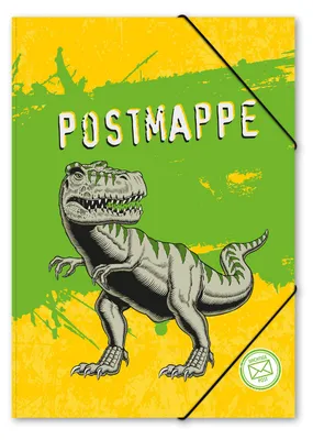 Produktbild von itenga Postmappe Gummizugmappe  A4 Motiv T-REX