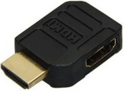 Produktbild von Goobay HDMI Adapter, vergoldet, Schwarz, HDMI, HDMI, Schwarz