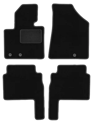 Produktbild von Velours-Fußmatten für Kia Sorento II 2009-2015 (SUV) – 4-tlg, Schwarz, passgenau – Wielganizator LUX