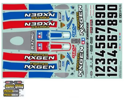 Produktbild von Tamiya 319490154 - DT-04 Aufkleber Fighter NXGEN 58741 - Neu