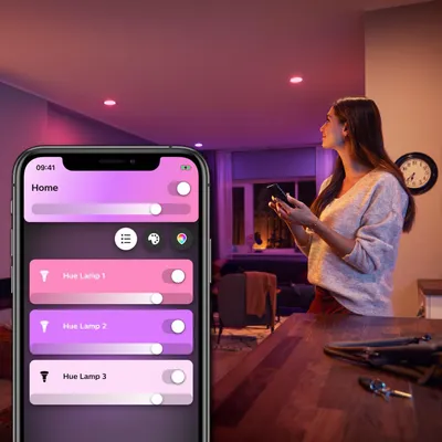 Produktbild von Philips Hue White and Color ambiance GU10 - Smarter Spot, Intelligentes Leuchtmittel, Bluetooth/Zigbee, Weiß, LED, GU10, GU10