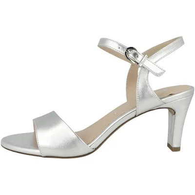 Produktbild von Tamaris Damen Sandale Sandalette elegant Absatz 1-28008-20, Größe:41 EU, Farbe:Silber