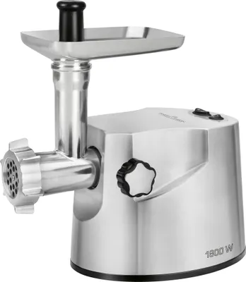 Image de Hachoir à viande ProfiCook PC-FW 1172 avec 3 disques perforés en métal, accessoire pour remplir les kebabs et les saucisses, engrenage métallique professionnel, fonction marche avant et arrière, boîtier massif en aluminium moulé sous pression, 1800 watts