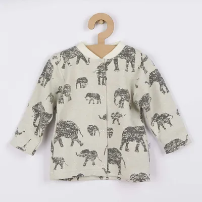 Immagine prodotto di Cappotto per neonati Baby Service Elefanti grigio, taglia 68 (4-6 mesi)