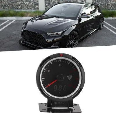 Obrázok produktu pre 2,5-palcový ukazovateľ teploty vody 40-120 ℃ Teplomera LCD displej Univerzálny pre DC12V auto