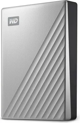 Image de WD My Passport Ultra WDBC3C0010BSL - Disque dur - crypté - 1 To - externe (portable) - USB 3.0 (connecteur USB-C) - AES 256 bits - argenté