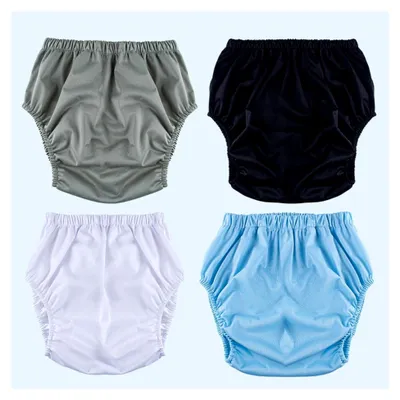 Produktbild von 2x Auslaufsichere Unterwäsche für Erwachsene bei Inkontinenz, Überziehunterhose für Männer und Frauen, Wasserdichte Windelüberhosen