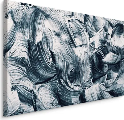 Zdjęcie produktu dla Obraz abstrakcja pędzel sztuka ozdoba ścienna do Salonu z efektem 3D 100x70cm