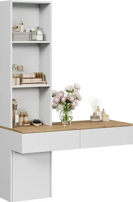 Produktbild von Schminktisch Vicco Melora Weiß/Eiche 100 cm, Model 57981