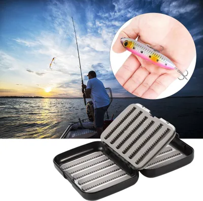 Immagine prodotto di Scatola da pesca, scatola per attrezzatura da pesca, scatola per la pesca a mosca, scatola per esche artificiali, scatola per esche artificiali, scatola per mosche, scatola per mosche impermeabile