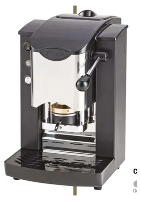 Zdjęcie produktu dla Faber Italia Slot Inox, Ekspres do kawy na strączki, 1,3 l, Podstawka pod kawę, 500 W, Czarny, Stal nierdzewna