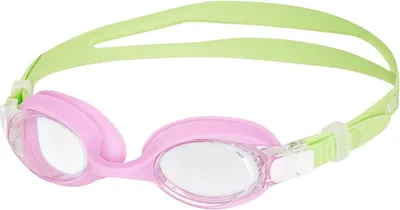 Zdjęcie produktu dla Okulary pływackie dla dzieci, zielono-fioletowe, soczewki przeciwmgielne