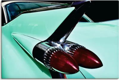Produktbild von ARTland Leinwandbild Rückleuchten eines 1959er Cadillac Größe: 30x20 cm
