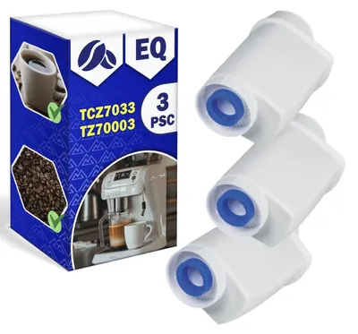 Image de 3 filtres à eau pour machines à café automatiques - Compatibles avec Bosch et Siemens