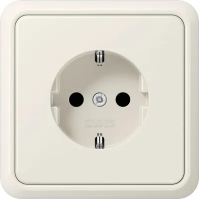 Image de Prise SCHUKO Jung Jung 5520, 16 A 250 V, plaque pleine, blanc alpin, 1 pièce.