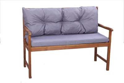 Produktbild von Bankkissen  120  x 50 x 40 Grau | Bankkissen outdoor | Hollywoodschaukel kissen | Sitzkissen und Rückenkissen | Sitzkissen bank | Setgarden