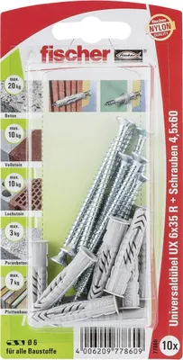 Produktbild von Universaldübel UX 6x35 R S K