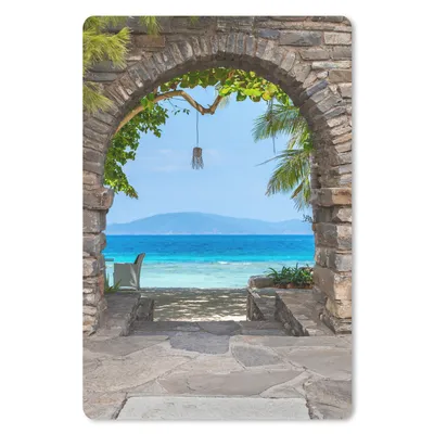Produktbild von MuchoWow® Mauspad Mousepad Strand - Meer - Tropisch - Sommer - Aussicht 40x60 cm - Mousepads - Maus Mat - Pad - Mausunterlage - Schreibtisch Accesoire
