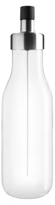 Ölkarafe aus Glas, Edelstahl, Silikon, 0,5 l, spülmaschinengeeignet