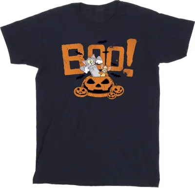 Produktbild von Tom & Jerry - "Halloween Boo!" T-Shirt für Herren BI52131 (XXL) (Marineblau)