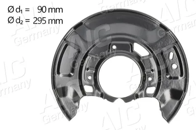 Produktbild von AIC Spritzblech Bremsscheibe für TOYOTA Yaris Schrägheck (P9) Vorne Links 58261 Ankerblech