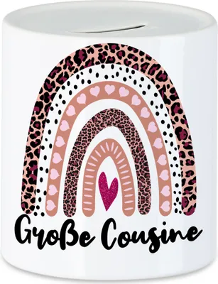 Produktbild von Große Cousine Spardose Love Family Beschützerin Liebe Familie Spaß Freude Cousinen Geborgenheit Zusammenhalt