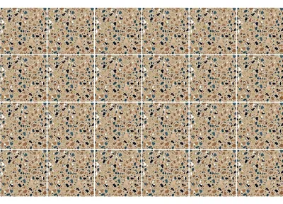 Zdjęcie produktu dla Samoprzylepne naklejki imitujące płytki ścienne do kuchni i łazienki – 24 naklejki Filipore Terrazzo – 24 naklejki, 15 x 15 cm