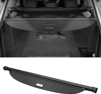 Produktbild von Auto ausziehbare Kofferraumabdeckung für Chevrolet Equinox 2018-2022 Heckkofferraumablage Gepäcksicherheitsschutzschirm, Leinwand, Schwarz Kohlefaser