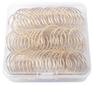 Produktbild von 50 Stück runde Tischkartenhalter, Mini-Tischnummern-Namenskartenständer, Fotoklemmen aus Metall für Hochzeitsfeiern, Gold
