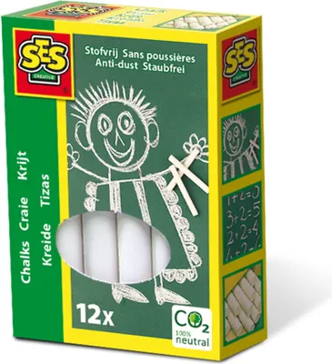 Produktbild von SES Creative Kreide wei 12 Stck