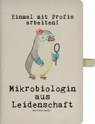 Produktbild von Mr. & Mrs. Panda Tagebuch Mikrobiologin Leidenschaft - Transparent - Geschenk, Forschung, Labor, Skizzenbuch, notizbuch, Spruch, Journal, Reisetagebuch, Witzig, Beruf