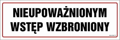 Produktbild von NC001 Schild für unbefugten Zutritt 300