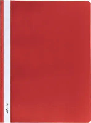 Produktbild von 10 Herlitz Schnellhefter / DIN A4 / PP / extra stabil / Farbe: rot