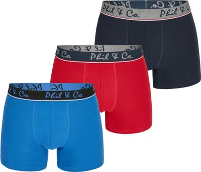 Produktbild von Phil & Co. Berlin Herren Retro Pants 3-Pack Jersey Core - Set 6 - Größe L