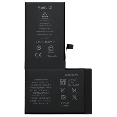 Produktbild von Akku für iPhone X – Ersatzakku 2716 mAh Lithium-Ionen Phonillico®