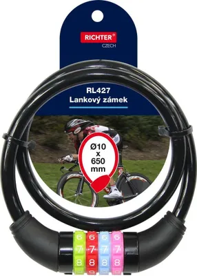 Produktbild von zámek lankový kódový ČER  RICHTER